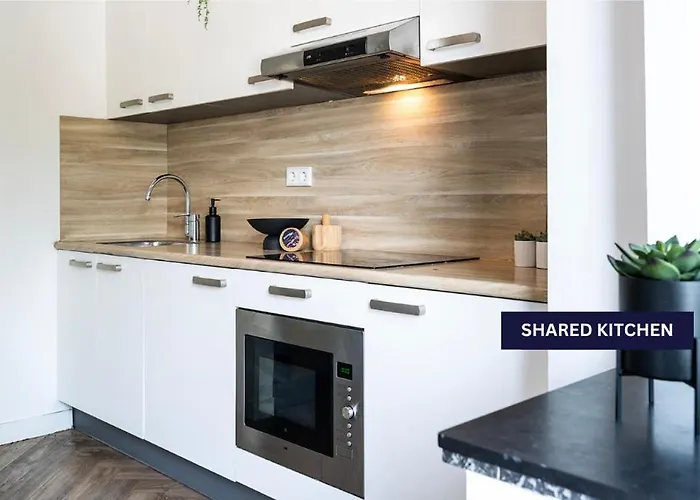 Cozy W Shared Kitchen, Fast Wifi Near Station *